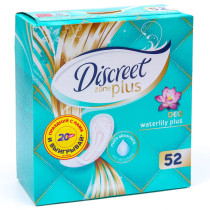 Прокладки ежедневные Discreet Deo water lily plus 52 шт