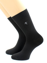 Носки Hobby Line мужские Горизонтальный штрих черный размер 39-44