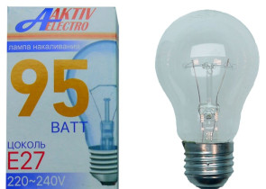 Лампа накаливания АктивЭлектро Б-230-95Вт Е-27
