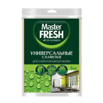 Салфетки для уборки Master Fresh повышенной плотности 30х38 см 3 шт