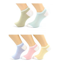 Носки Hobby Line женские укороченные белая пятка белый мысок размер 36-40