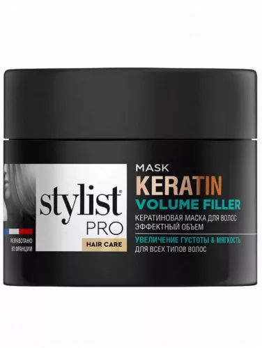 Маска для волос Stylist Pro Keratin Кератиновая Эффектный объем 220 мл – 1