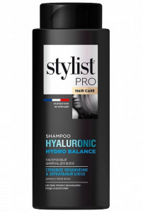 Шампунь для волос Stylist Pro Hyaluronic Гиалуроновый Глубокое Увлажнение и зеркальный блеск 280 мл