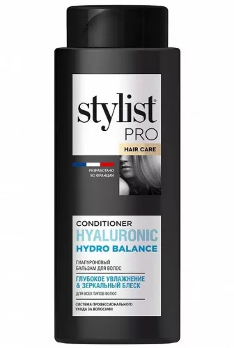 Бальзам для волос Stylist Pro Hyaluronic Гиалуроновый Глубокое увлажнение и зеркальный блеск 280 мл – 4