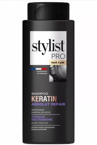 Шампунь для волос Stylist Pro Keratin Кератиновый Тотальное восстановление 280 мл  – 5