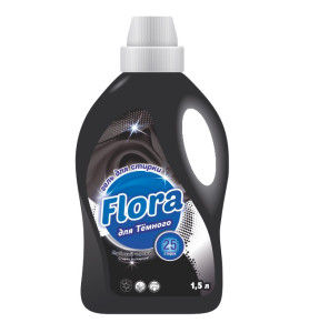 Гель для стирки Flora для темного белья 1.5 л