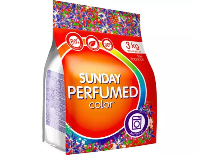 Стиральный порошок Sunday Perfumed Color Парфюмированный 3 кг – 1