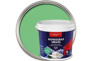 Эмаль универсальная Ярославские краски акриловая зеленая матовая 0.9 кг