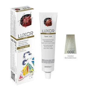 Крем-краска для волос Luxor Professional Toner тон 000 прозрачный беспигментная безаммиачная 60 мл