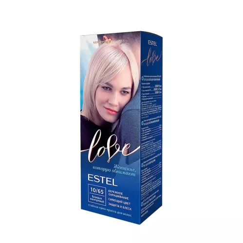 Крем-краска для волос Estel LOVE тон 10/65  блондин жемчужный – 1