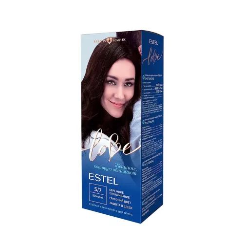 Крем-краска для волос Estel LOVE тон 5/7 шоколад – 1