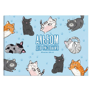 Альбом для рисования Феникс+ Озорные котики А4 12 л