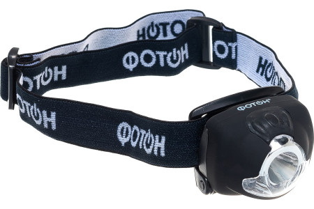 Фонарь налобный Фотон SH-900 светодиодный 1W 3хLR03 батарейки в комплекте черный - 1