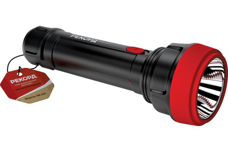 Фонарь Рекорд PM-450 0,5W светодиодный аккумуляторный черный