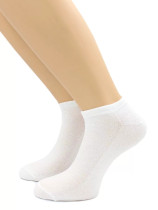 Носки Hobby Line мужские укороченные белые 25 размер
