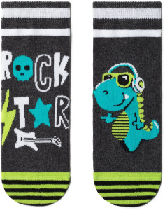 Носки детские Conte-Kids Tip-Top серые Rock Dino 16 размер