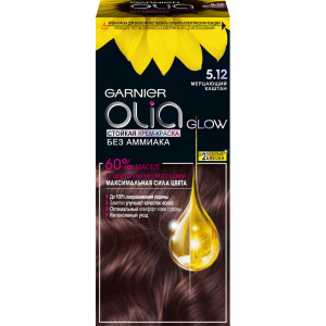 Крем-краска для волос Garnier Olia тон 5.12 мерцающий каштан