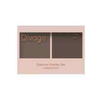 Тени для бровей Divage Waterproof brow powder тон 01 Светло коричневый,коричневый