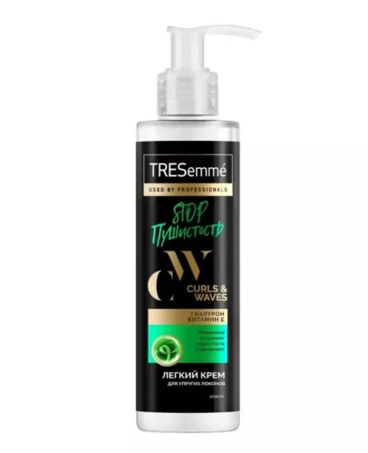 Крем для волос TRESemme Curls and Waves для кудрявых и пушистых волос несмываемый с гиалуроном и витамином E 160 мл  – 1