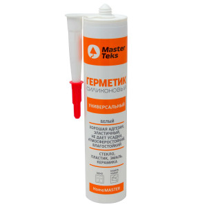 Герметик силиконовый MasterTeks HomeMaster универсальный белый 260 мл