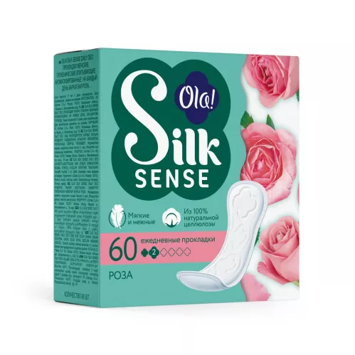 Прокладки ежедневные Ola! Silk Sense Daily Deo Бархатная роза 60 шт – 1