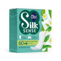 Прокладки ежедневные Ola! Silk Sense Зелёный чай 60 шт
