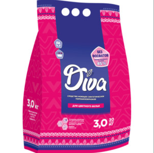 Стиральный порошок Diva для цветного белья 3 кг