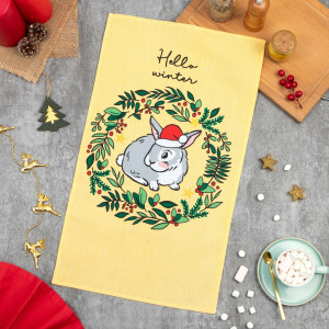 Полотенце кухонное Доляна Hello winter 35х60 см
