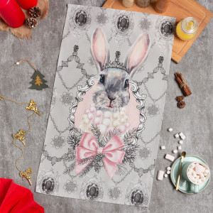 Полотенце кухонное Этель Royal bunny 40х73 см
