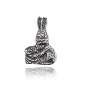 Сувенир Fiorabio Кролик кошельковый с мешком в упаковке серебро