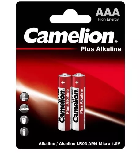 Батарейка CAMELION Plus Alkaline AAA LR03-2BL уп-2шт – 1
