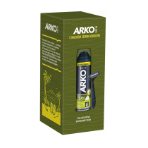 Подарочный набор Arko Hemp Пена для бритья 200 мл, станок PRO3 1шт