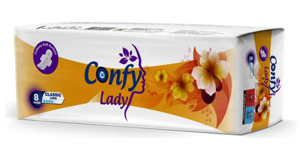 Прокладки гигиен. CONFY Lady Classic Long 8шт (4*)