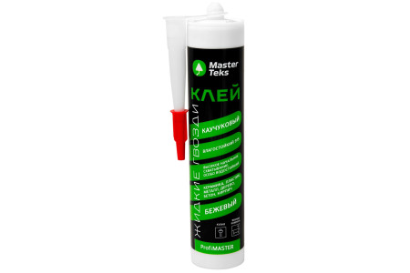 Клей каучуковый MasterTeks ProfiMaster 915 Жидкие Гвозди влагостойкий 400 г бежевый