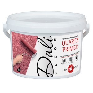 Грунтовка Dali-Decor Quartz Primer адгезионная акриловая белая 3.5 кг