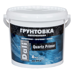 Грунтовка акриловая Dali-Decor Quartz Primer адгезионная белая 6 кг