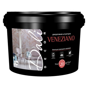 Штукатурка Dali-Decor Veneziano декоративная акриловая белый 15 кг