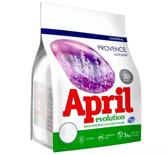 Стиральный порошок April Evolution Provence Универсальный  3 кг – 1