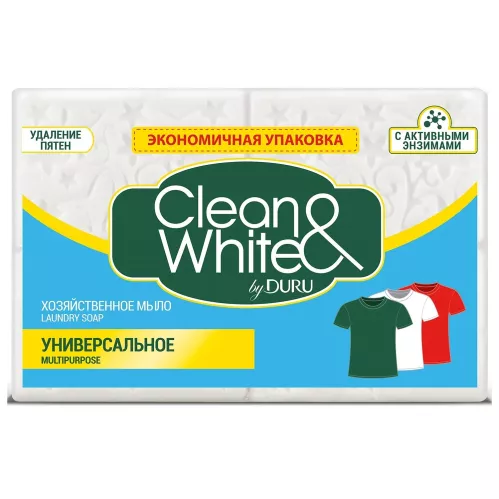 Мыло хозяйственное Duru Clean & White 120 гр – 1