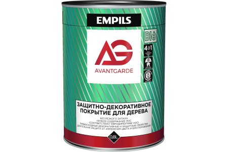 Защитно-декоративное покрытие для древесины AvantGarde белое 0.8 кг