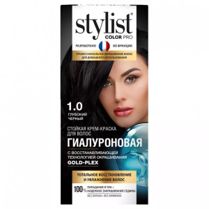 Оттеночный бальзам Stylist Color Pro Гиалуроновый тон Глубокий черный 50 мл