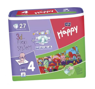 Подгузники д/детей Bella Baby Happy Maxi 8-18 кг 1 шт
