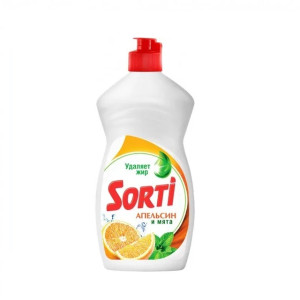 Ср-во д/мытья посуды Sorti Апельсин+мята 450мл