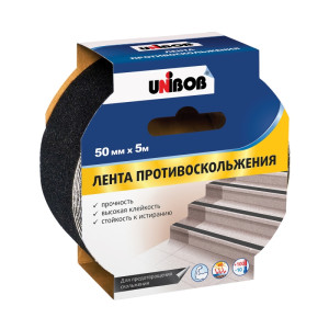 Клейкая лента противоскольжения UNIBOB 50мм х 5м черный