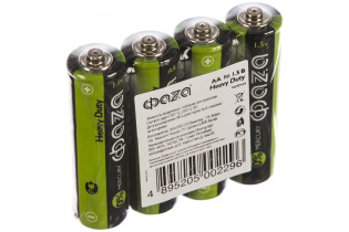 Батарейка ФАZA Heavy Duty Shrink солевая тип АА R6 напряжение: 1.5V 4 шт