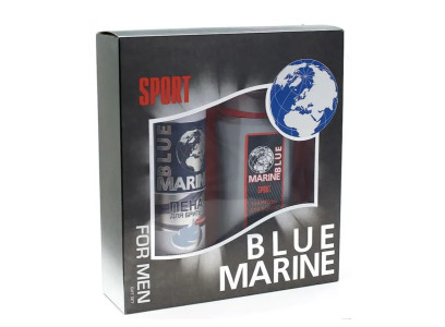 Подарочный набор Festiva Blue Marine Sport Шампунь 250 мл + пена для бритья 200 мл