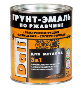 Грунт-эмаль Dali по ржавчине RAL2004 оранжевый 0.75 л