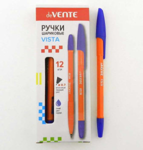 Ручка шариковая deVENTE пишущий узел игольчатый синяя