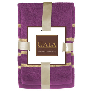 Полотенце  Gala Goldy 2 шт 50х80 70х130 цвет лиловый