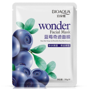 Маска для лица BioAqua Wonder Увлажняющая с экстрактом черники тканевая 30 гр